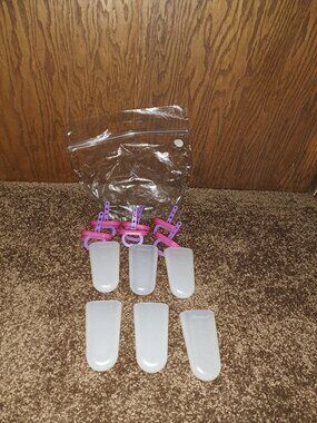 Vintage Tupperware Ice Tups Popsicle Mold 6 Piece Set.